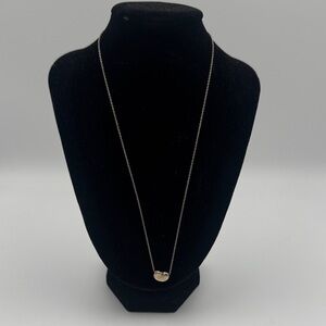 Tiffany & Co. Silver Bean Pendant Necklace